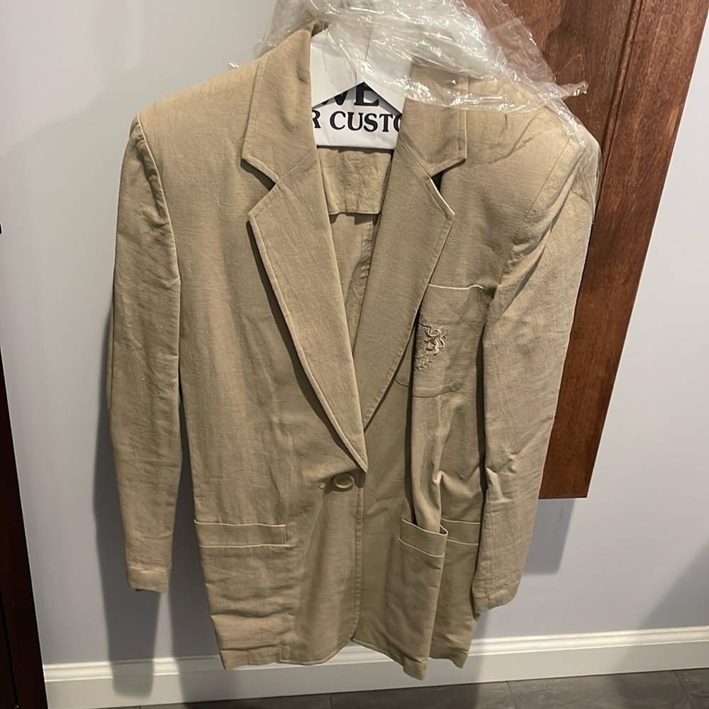 Linen beige blazer excellent condition
